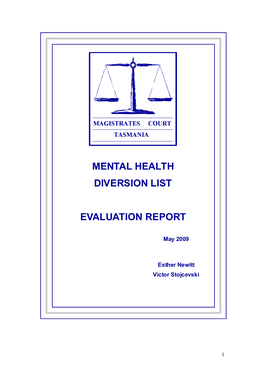 Mental Health Diversion List