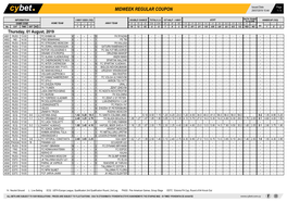 Midweek Regular Coupon 29/07/2019 10:44 1 / 3