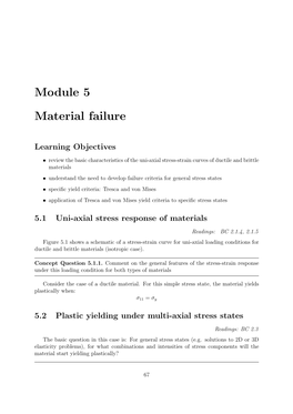 Module 5 Material Failure