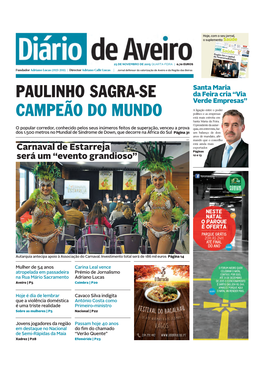 Paulinho Sagra-Se Campeão Do Mundo
