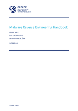 Malware Reverse Engineering Handbook