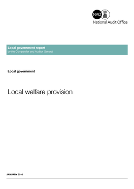 Local Welfare Provision