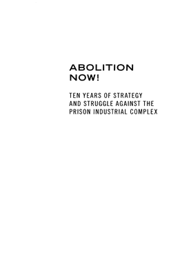 Abolition Now!