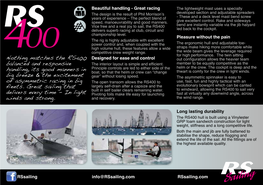 RS400 Brochure