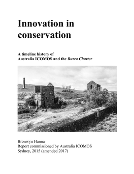 Innovation in Conservation