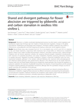 Shared and Divergent Pathways for Flower Abscission