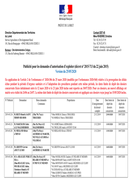 (Décret N° 2015-713 Du 22 Juin 2015) Version Du 25/05/2020