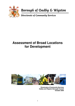 Assessment of Broad Locations for Development