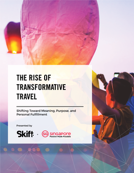 The Rise of Transformative Travel