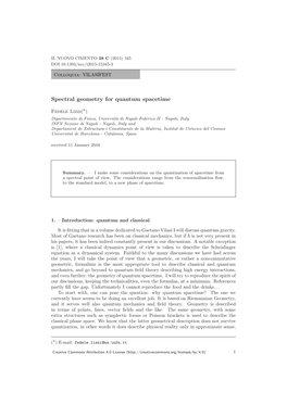 Spectral Geometry for Quantum Spacetime