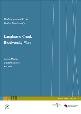 Langhorne Creek Biodiversity Plan