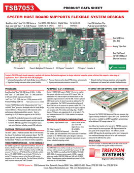 TSB7053 Data Sheet – Sandy Bridge-DT