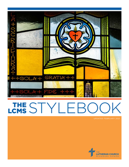 The Official Stylebook of the Lutheran Church—Missouri Synod