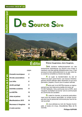 De Source Sûre Conseils Municipaux