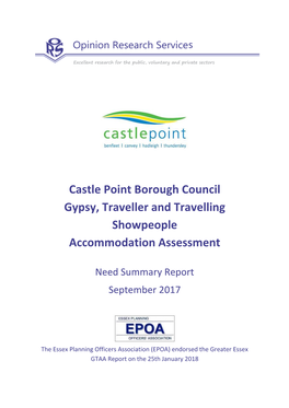 Castle Point Borough Council Gypsy, Traveller and Travelling Showpeople Accommodation Assessment