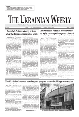 The Ukrainian Weekly 2003, No.30