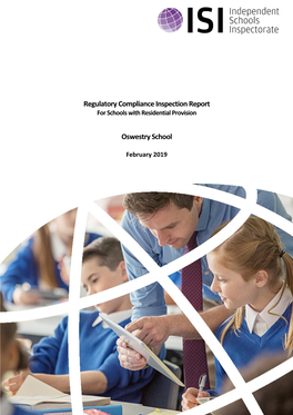 Independent Schools Inspectorate 2019 Oswestry School – February 2019 School’S Details 3