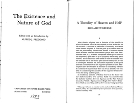 A Theodicy of Heaven and Hell* RICHARD SWINBURNE