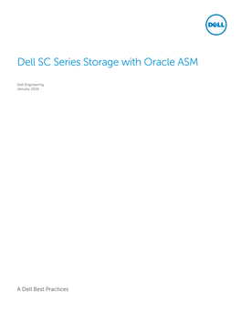 Dell SC Series Storage with Oracle ASM