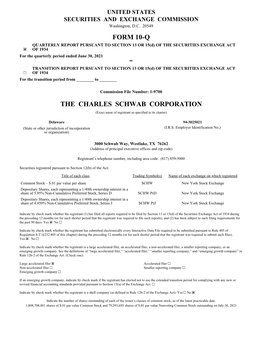 Form 10-Q the Charles Schwab Corporation