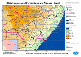 Global Map Around Pernambuco and Alagoas , Brazil (GLIDE: Global Unique Disaster Identifier)