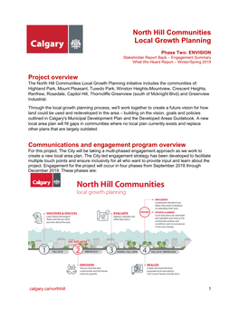 North Hill Communities Local Growth Planning