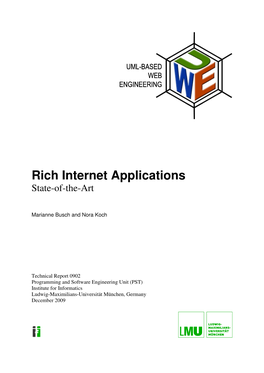 Rich Internet Applications State-Of-The-Art