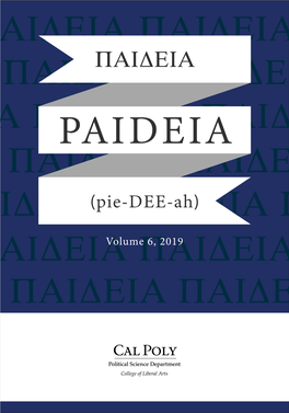 Paideia, Vol. 6, Issue 1