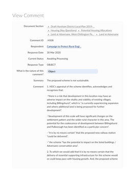 Draft Horsham District Local Plan 2019-2036