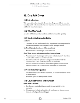 13. Dry Suit Diver