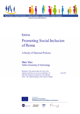 Estonia Promoting Social Inclusion of Roma