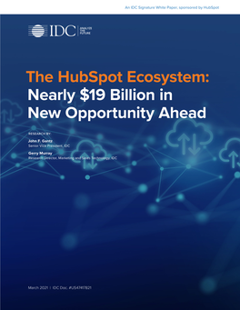 The Hubspot Ecosystem: Nearly $19 Billion in New Opportunity Ahead