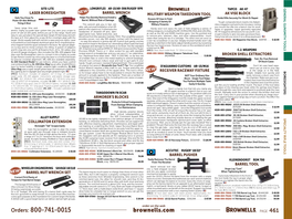 Specialty Rifle Tools 461-469