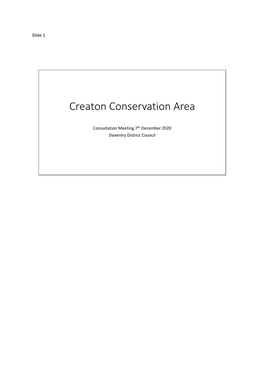 Creaton Conservation Area