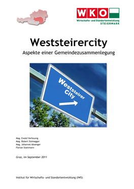 Weststeirercity Aspekte Einer Gemeindezusammenlegung