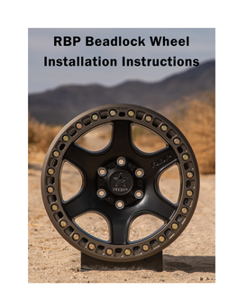 RBP Beadlock Wheel Installation Instructions