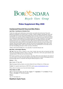 Rides Supplement May 2008