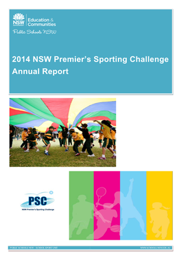 2014 NSW Premier's Sporting Challenge Annual Report