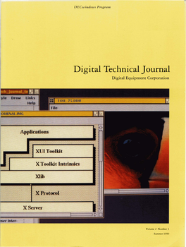 Digital Technical Journal, Volume 2, Number 3: Decwindows Program