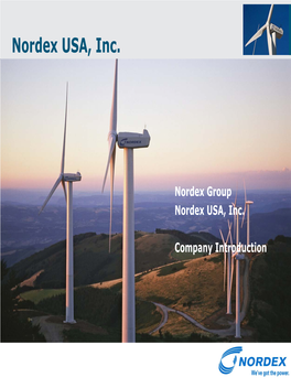 Nordex USA, Inc