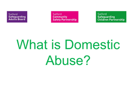 Domestic Abuse Training Slides