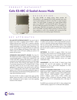 E3-48C R2 Product Datasheet