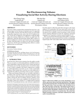 Visualizing Social Bot Activity During Elections