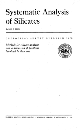 Systematic Analysis of Silicates