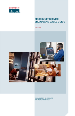 Cisco Multiservice Broadband Cable Guide