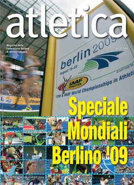 Magazine Della N.5 Federazione Italiana Set/Ott 2009 Di Atletica Leggera 1 DCB – ROMA