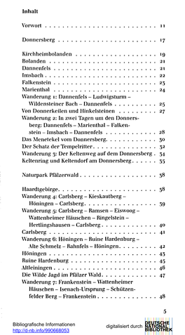 Inhalt Vorwort 11 Donnersberg 17 Kirchheimbolanden 19 Bolanden