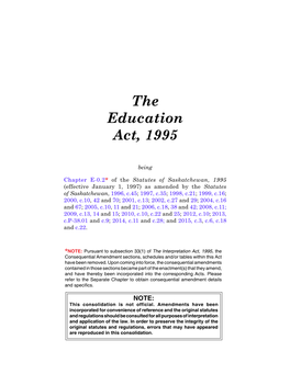 The Education Act, 1995