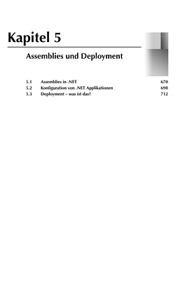 Kapitel 5 Assemblies Und Deployment