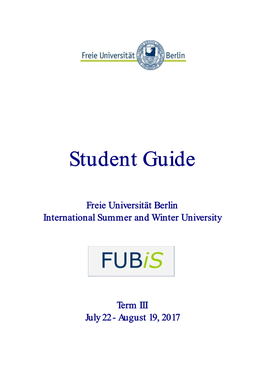 Student Guide